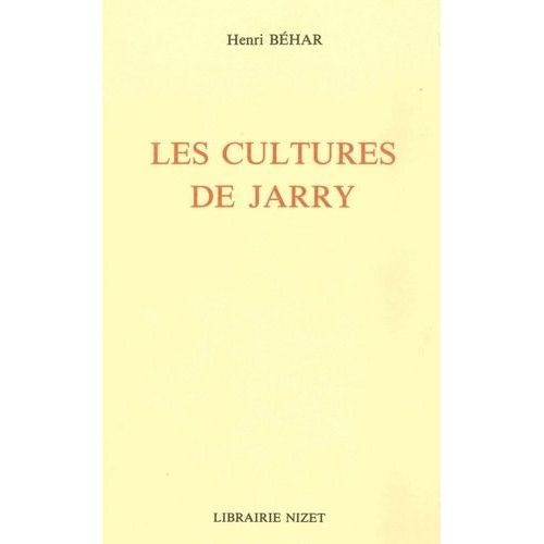 Les Cultures De Jarry   de Bhar Henri  Format Broch 