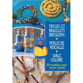 couverture de : Tresses et bracelets br&eacute;siliens - Perles de rocaille - Sa...