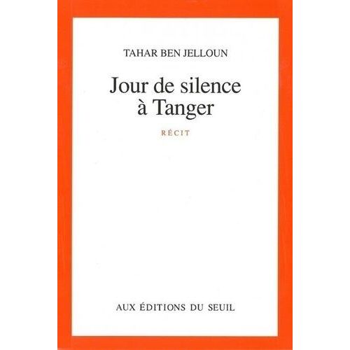Jour De Silence  Tanger    Format Beau livre 