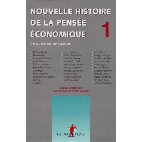 Nouvelle Histoire De La Pensée Économique Tome 1, Des Scolastiques Aux Classiques Rakuten Nouvelle Histoire De La Pensée Économique Tome 1, Des Scolastiques Aux Classiques Rakuten