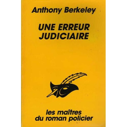 Une Erreur Judiciaire   de anthony berkeley  Format Poche 