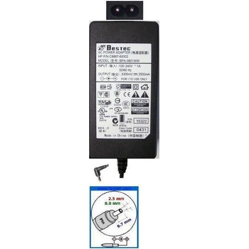 Bestec Laptop Power Supply AC Adapter C8887-60002 (BPA-0801WW) - Adaptateur secteur