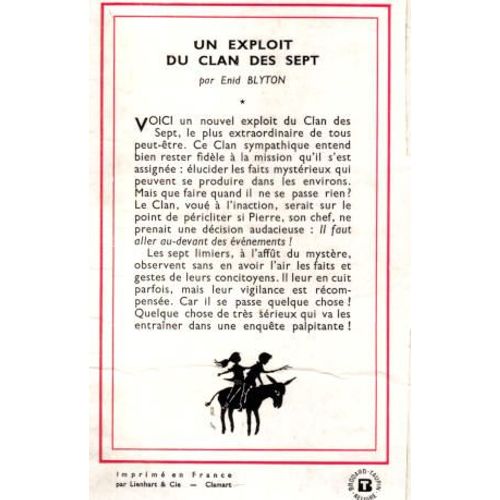 Un Exploit Du Clan Des Sept   de Blyton, Enid  Format Poche 
