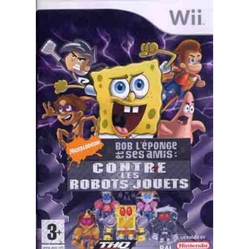 Bob L'ponge Et Ses Amis Contre Les Robots-Jouets Wii