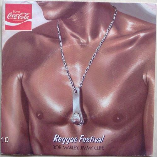 Reggae Festival  -  Lively Up Yourself  - Under The Sun, Moon And Stars - Disque Publicitaire Coca Cola Disque Jaune Vinyle (Yellow Vinyl Record) - Bob Marley & The Wailers