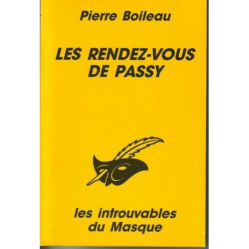 Les Rendez-Vous De Passy   de Boileau Pierre  Format Poche 