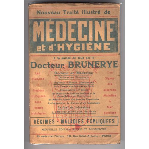 Nouveau Trait Illustr De Mdecine Et D'hygine de Brunerye Docteur