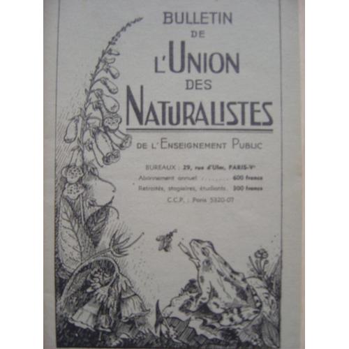 Bulletin De L'union Des Naturalistes De L'enseignement Public  N 2