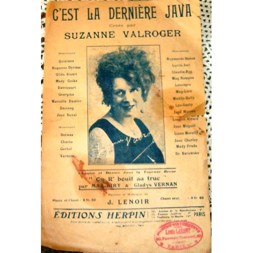 C'est La Dernire Java de Suzanne Valroger