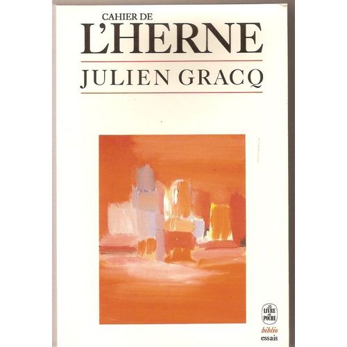 Cahiers De L'herne - Julien Gracq    Format Poche 