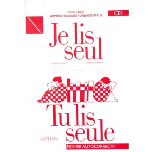 Je Lis Seul, Tu Lis Seule - Fichier Autocorrectif Ce1   de Calle Vronique  Format Etui 