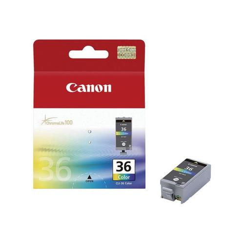 Canon Cli-36 Color - Couleur (Cyan, Magenta, Jaune, Noir) - Originale - Cartouche D'encre - Pour Pixma Ip100, Ip100 Bundle, Ip100 With Battery, Ip100wb, Ip110, Mini260, Mini320