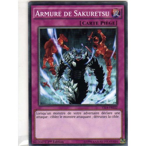 Carte yugioh Armure de Sakuretsu carte piège Rakuten