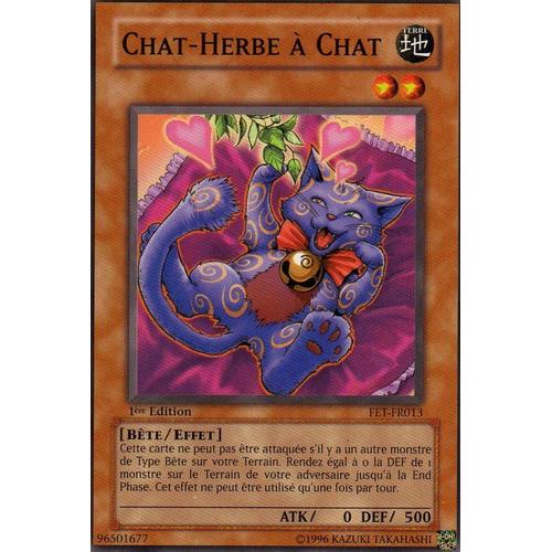 Carte Yu-Gi-Oh ! Chat-Herbe  Chat