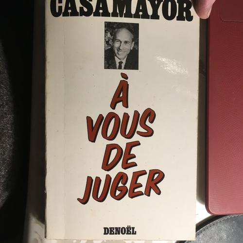 A Vous De Juger   de CASAMAYOR  Format  (Livre)