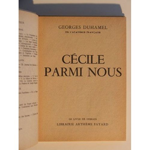 Ccile Parmi Nous   de georges duhamel