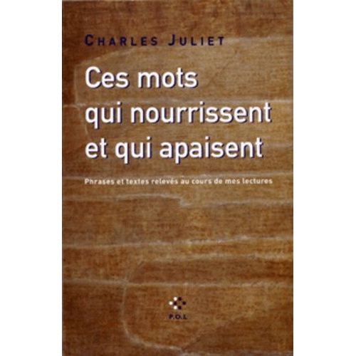 Ces Mots Qui Nourrissent Et Qui Apaisent - Phrases Et Textes Relevs Au Cours De Mes Lectures    Format Poche 