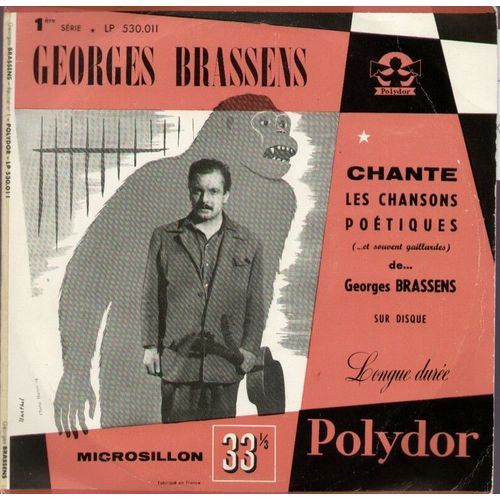 Chante Les Chansons Potiques (...Et Souvent Gaillardes) - La Mauvaise Rputation, Le Parapluie, Petit Cheval, Fossoyeur, Gorille, Corne D'auroch, La Chasse Aux Papillons, Hcatombe (25 Cm) - Georges Brassens
