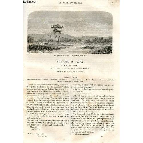 Le Tour Du Monde - Nouveau Journal Des Voyages - Livraison N250, 251 Et 252 - Voyage  Java Par De Molins (1858-1861).