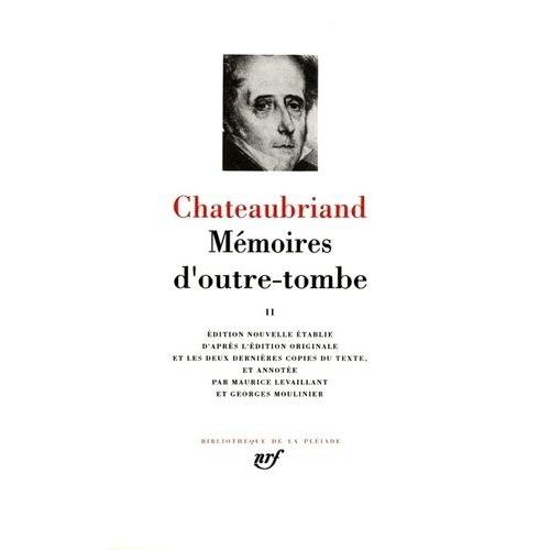 Mmoires D'outre-Tombe - Tome 2   de Chateaubriand Franois-Ren de  Format Cuir 
