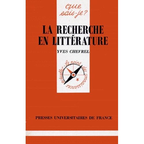 La Recherche En Littrature    Format Poche 
