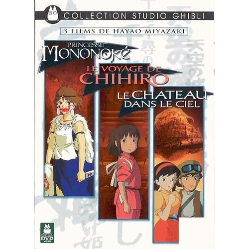 Miyazaki - Coffret - Princesse Mononok + Le Voyage De Chihiro + Le Chteau Dans Le Ciel - Pack