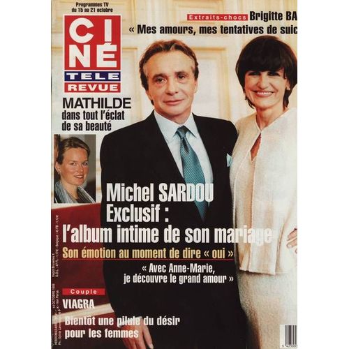 Cin Tl Revue (Edition Belge) / 14-10-1999 N 41 : Britney Spears (3p) - Brigitte Bardot (2p) - Clint Eastwood (2p) - Michel Sardou (4p) - Claudia Schiffer (2p)