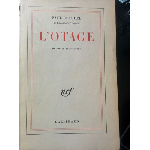 L Otage   de paul claudel 