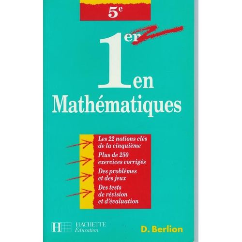 1er En Mathmatiques, 5e   de Claustre F  Format Broch 