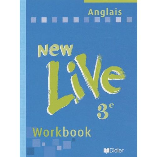 Anglais 3eme New Live - Workbook   de Meyer Michle  Format Broch 