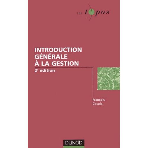 Introduction Gnrale  La Gestion    Format Broch 