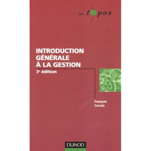 Introduction Gnrale  La Gestion    Format Poche 