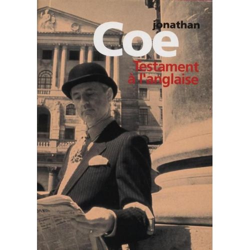 Testament  L'anglaise   de jonathan coe 