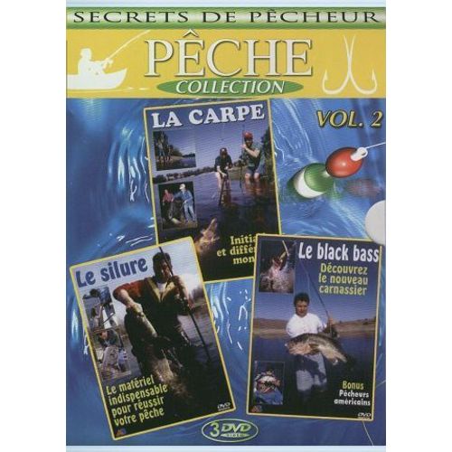 Coffret pêche Vol. 2 (3 DVD) La carpe Le Black Bass Le silure