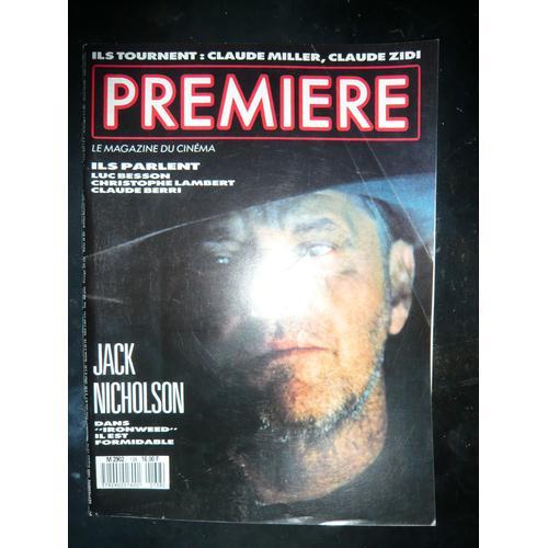 Magazine Premiere N 138 : Jack Nicholson - Luc Besson - Christophe Lambert - Claude Berri   de COLLECTIF- PREMIERE 