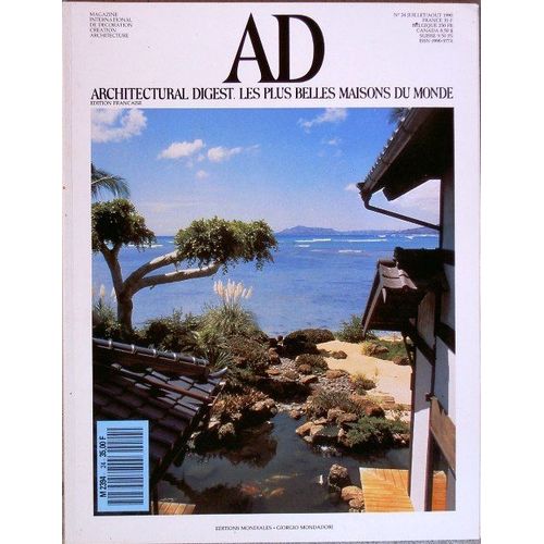 Ad Architectural Digest N 24, Decoration, Architecture, L'esthtique Du Sud