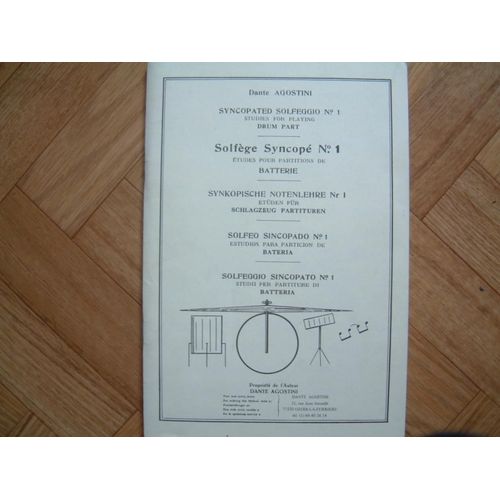 Solfge Rythmique - Cahier N 5   de Dante Agostini  Format Broch 