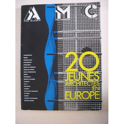 Amc Revue D'architecture N23 - 24 Decembre 1988 Janvier 1989 - 20 Jeunes Architectes En Europe