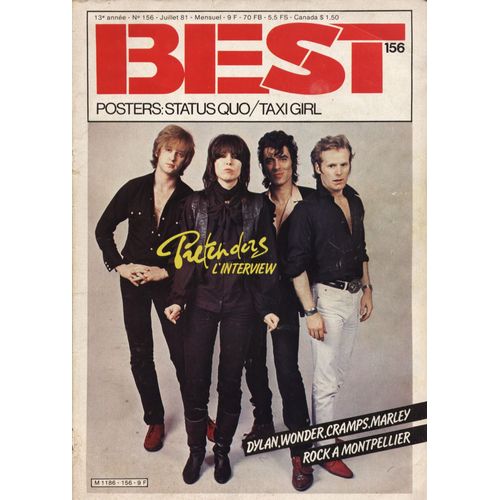 Best N 156 : Interview Pretenders -Dylan - Wonder - Cramps - Marley - Rock  Montpellier
