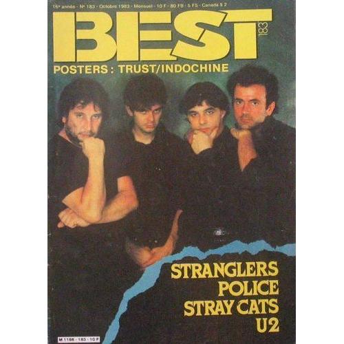 Best N 183 : Stranglers / Police / Stray Cats / U2 / Posters : Trust - Indochine /