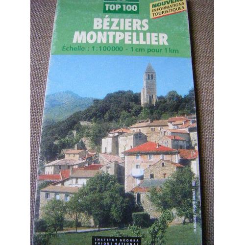 Bziers Montpellier 1/100 000   de Collectif  Format Carte Plan 