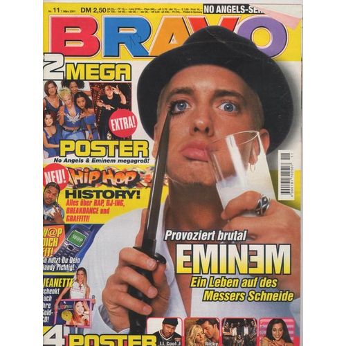 Bravo (Edition Allemagne) / 07-03-2001  N 11 : Jennifer Lopez (2p) - Eminem (2p) - Dido (1,5p) - Ronan Keating (2p) - Marilyn Manson (1p) - Sasha (2p)