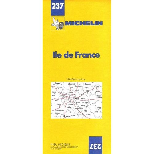 Carte Michelin  N 237 : Ile De France