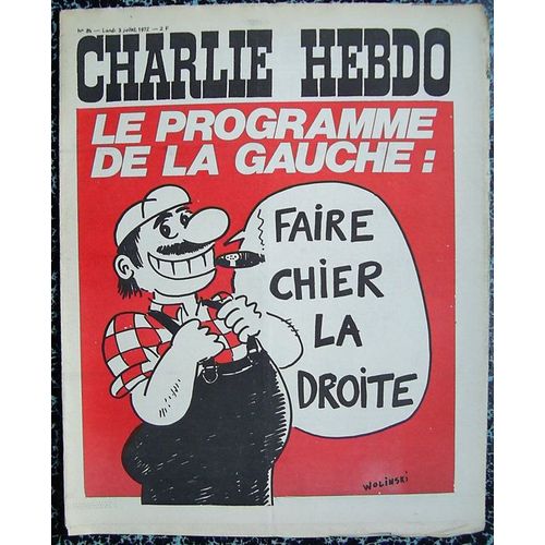 Charlie Hebdo N 85 : Le Programme De La Gauche  -  Wolinski