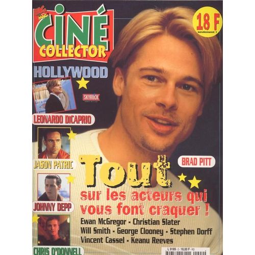 Cin Collector / 07-1997  N 2 : Brad Pitt (6p) - Johnny Depp (1p) - Vincent Cassel (2p) - Leonardo Di Caprio (2p) - Keanu Reeves (2p) - Stephen Dorff (2p) Christian Slater (2p) Ewan Mcgregor (1p)