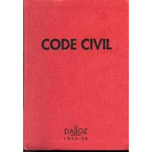 Code Civil 1995-1996   de philippe bihr  Format Reli 