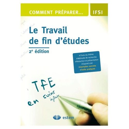 Comment Prparer Le Travail De Fin D'tudes    Format Broch 