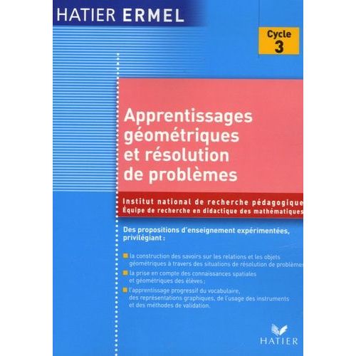 Apprentissages Gomtriques Et Rsolution De Problmes Au Cycle 3    Format Broch 