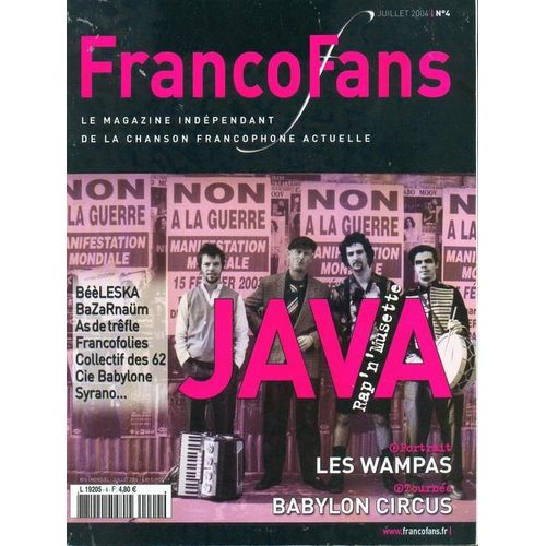 Francofans  N 4 : Java Rap'n' Musette