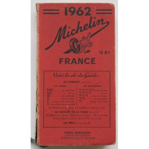 Guide Michelin France 1962   de Collectif 